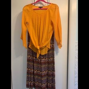 IN Studio maxi skirt and top